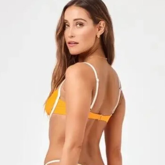 NWT | L Space Nico Top Mango Orange & Cream‎ - Picture 2 of 5